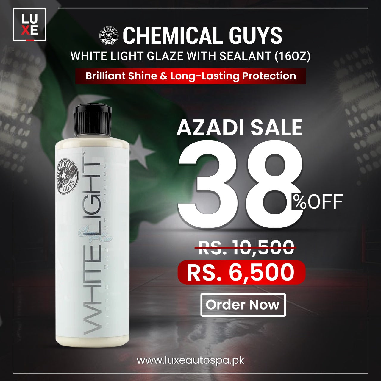 Chemical Guys White Light Glaze with Sealant (16 oz)