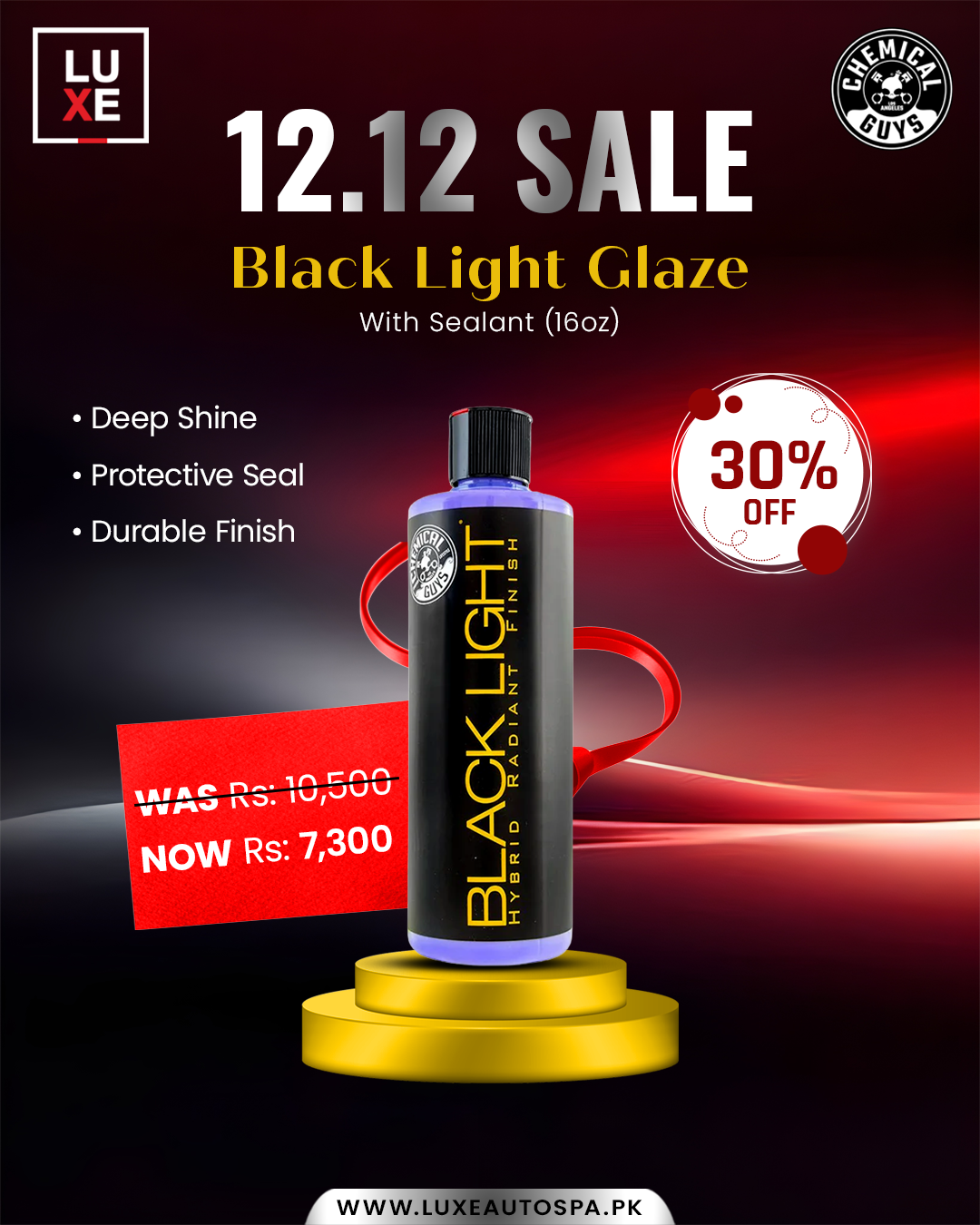 Chemical Guys Black Light Glaze with Sealant (16 oz)