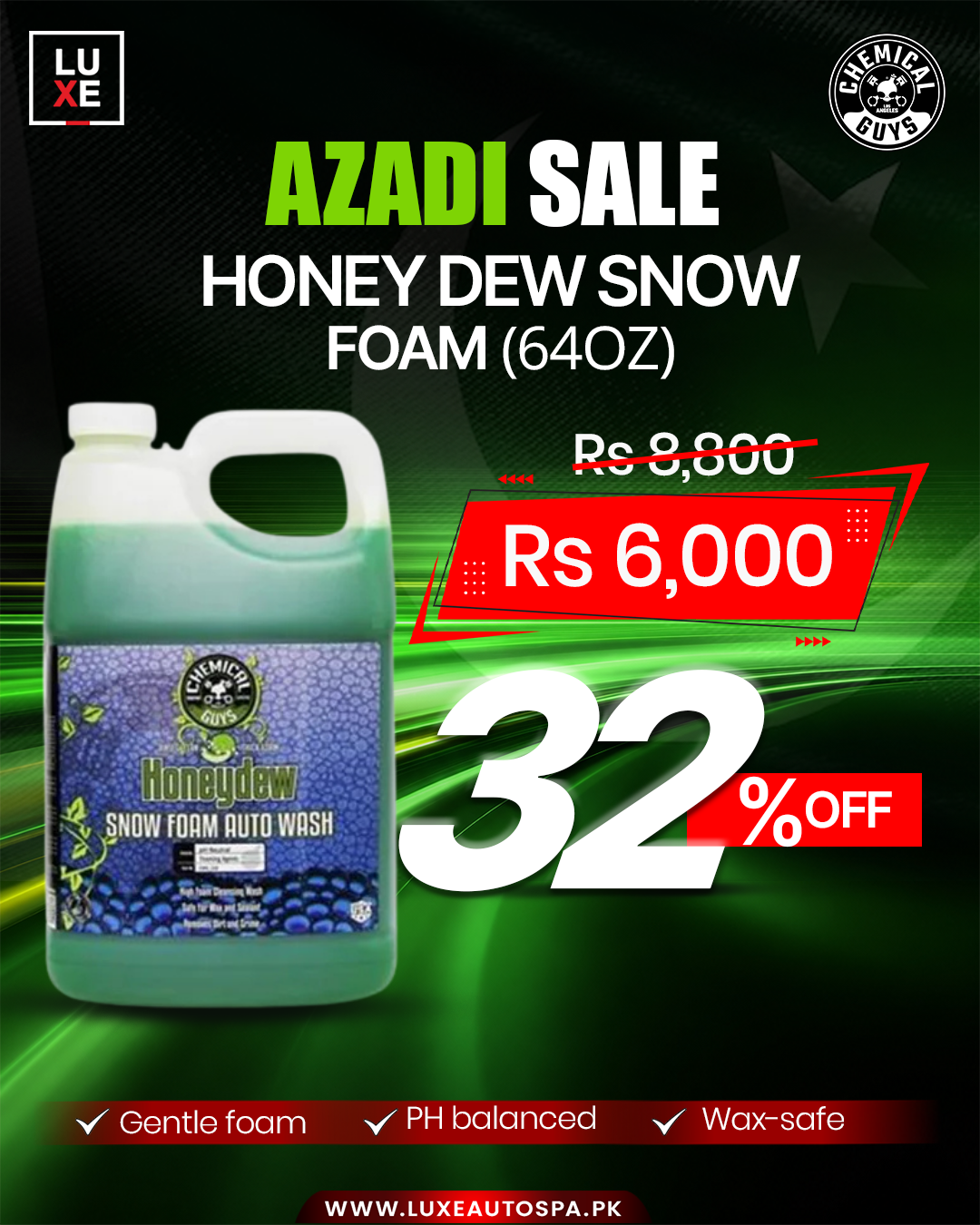 Chemical Guys Honey Dew Snow Foam (64 oz)