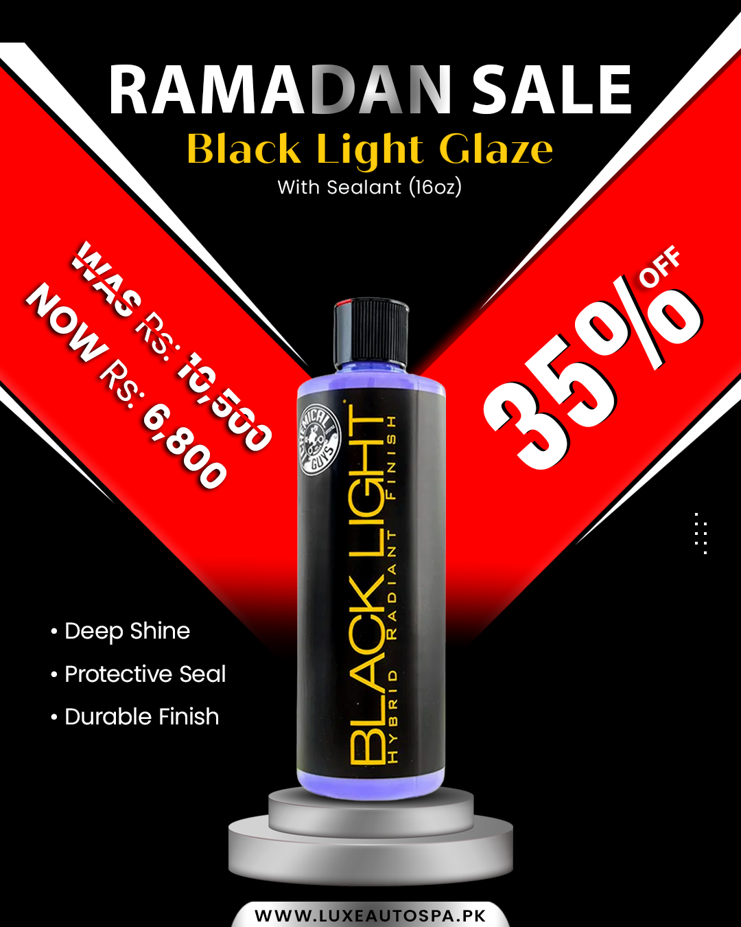 Chemical Guys Black Light Glaze with Sealant (16 oz)