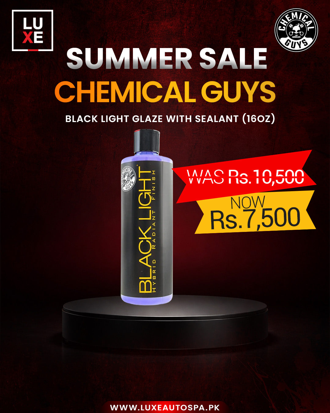 Chemical Guys Black Light Glaze with Sealant (16 oz)