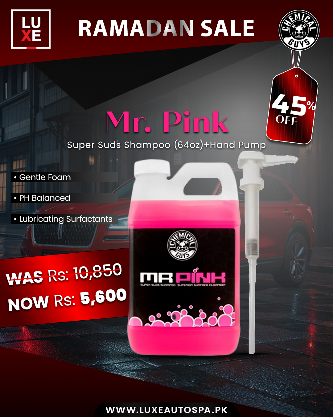 CG Mr. Pink Super Suds Shampoo (64oz) + Hand Pump