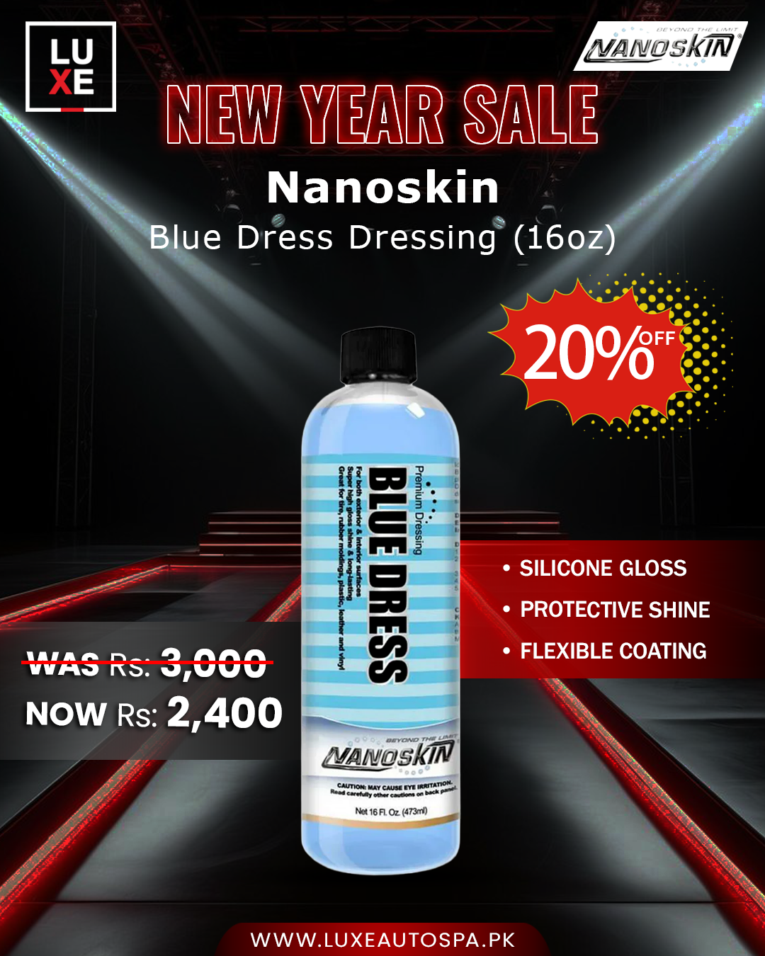 Nanoskin Blue Dress Premium Dressing Silicone (16oz) upto 1:5