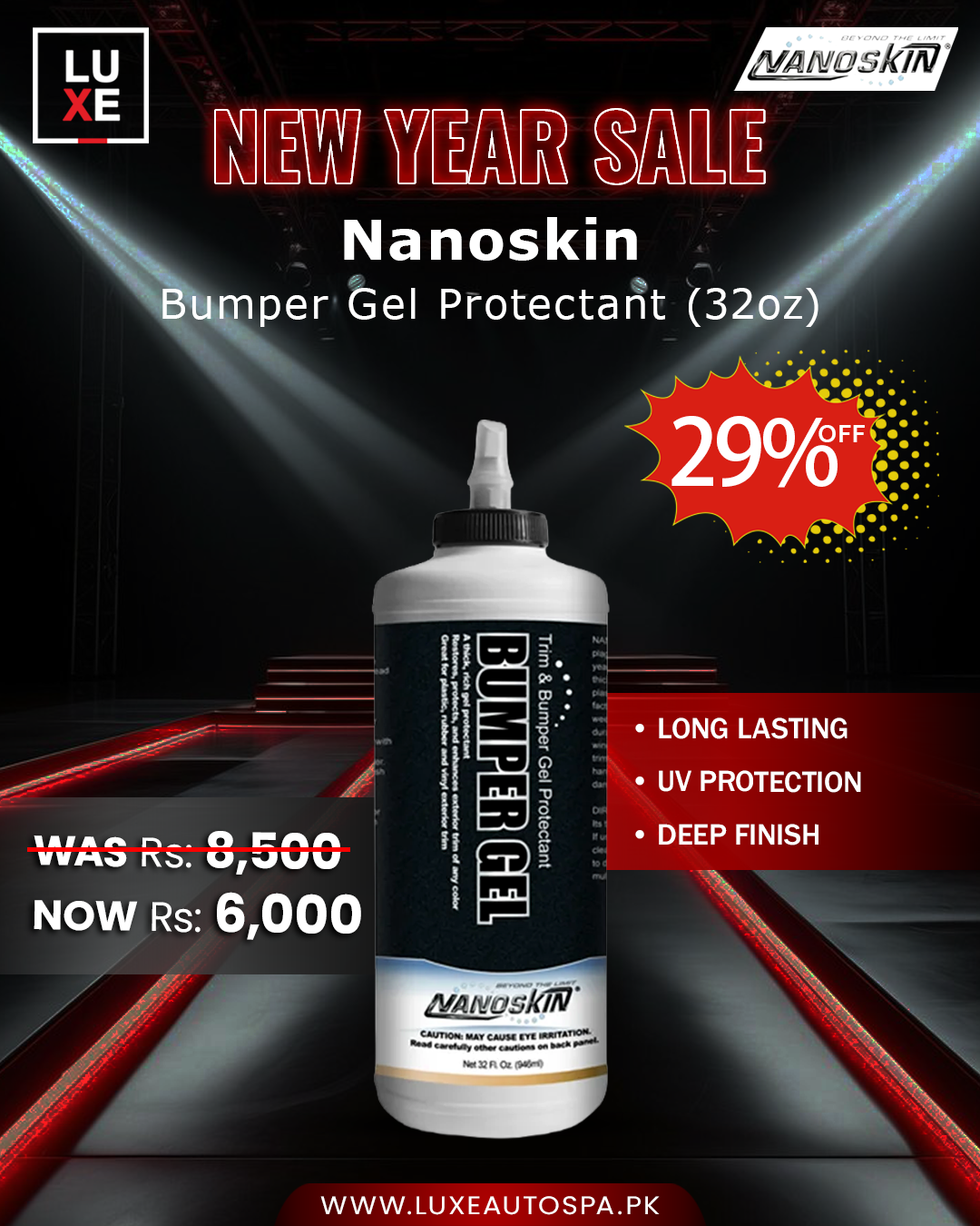Nanoskin Tyre & Bumper Gel (1 Liter – 32oz)