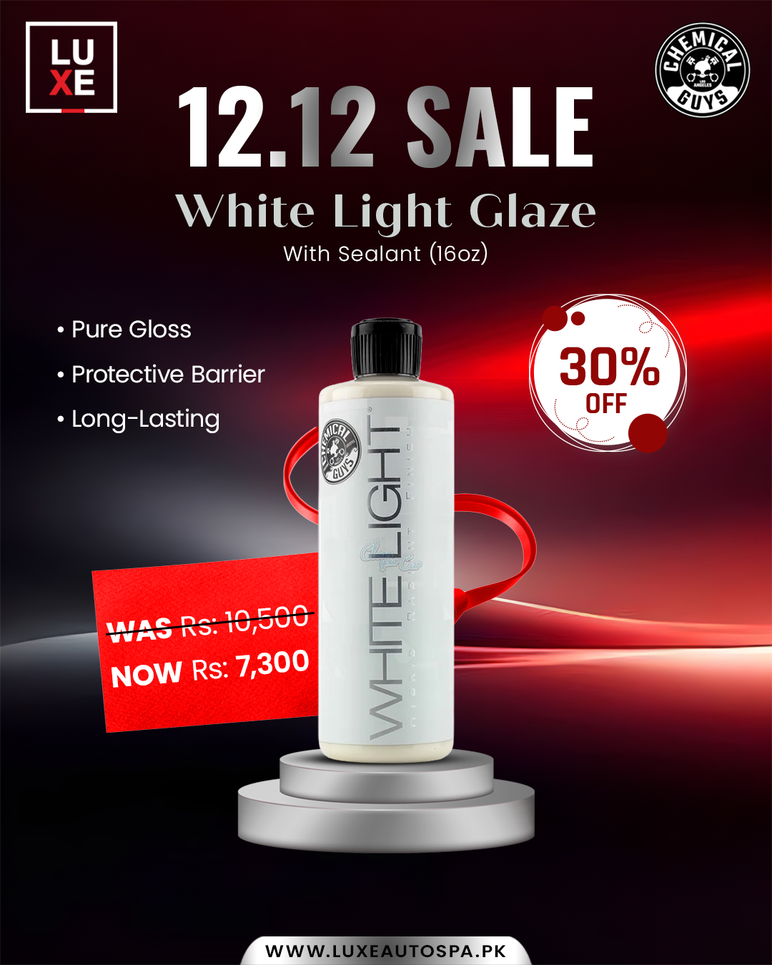 Chemical Guys White Light Glaze with Sealant (16 oz)