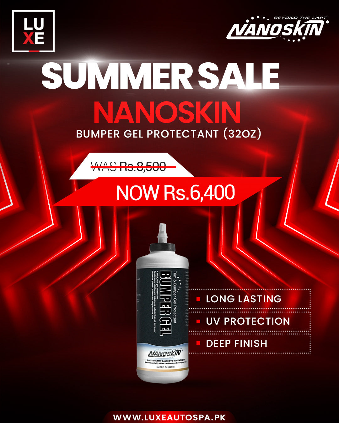 Nanoskin Tyre & Bumper Gel (1 Liter – 32oz)