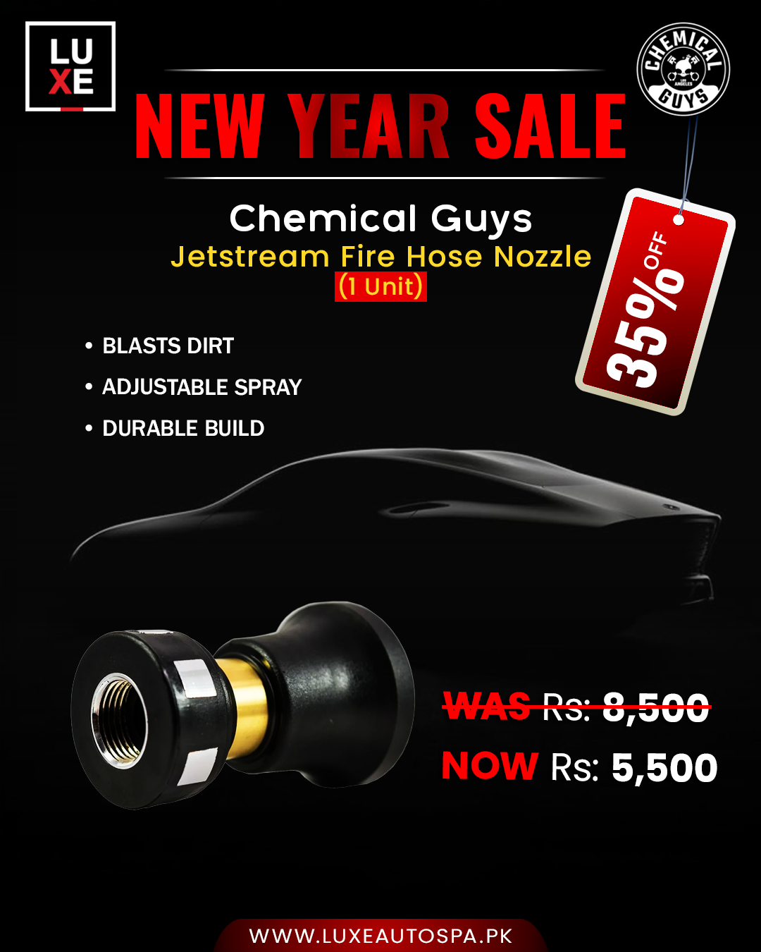 Chemical Guys Jetstream Fire Hose Nozzle