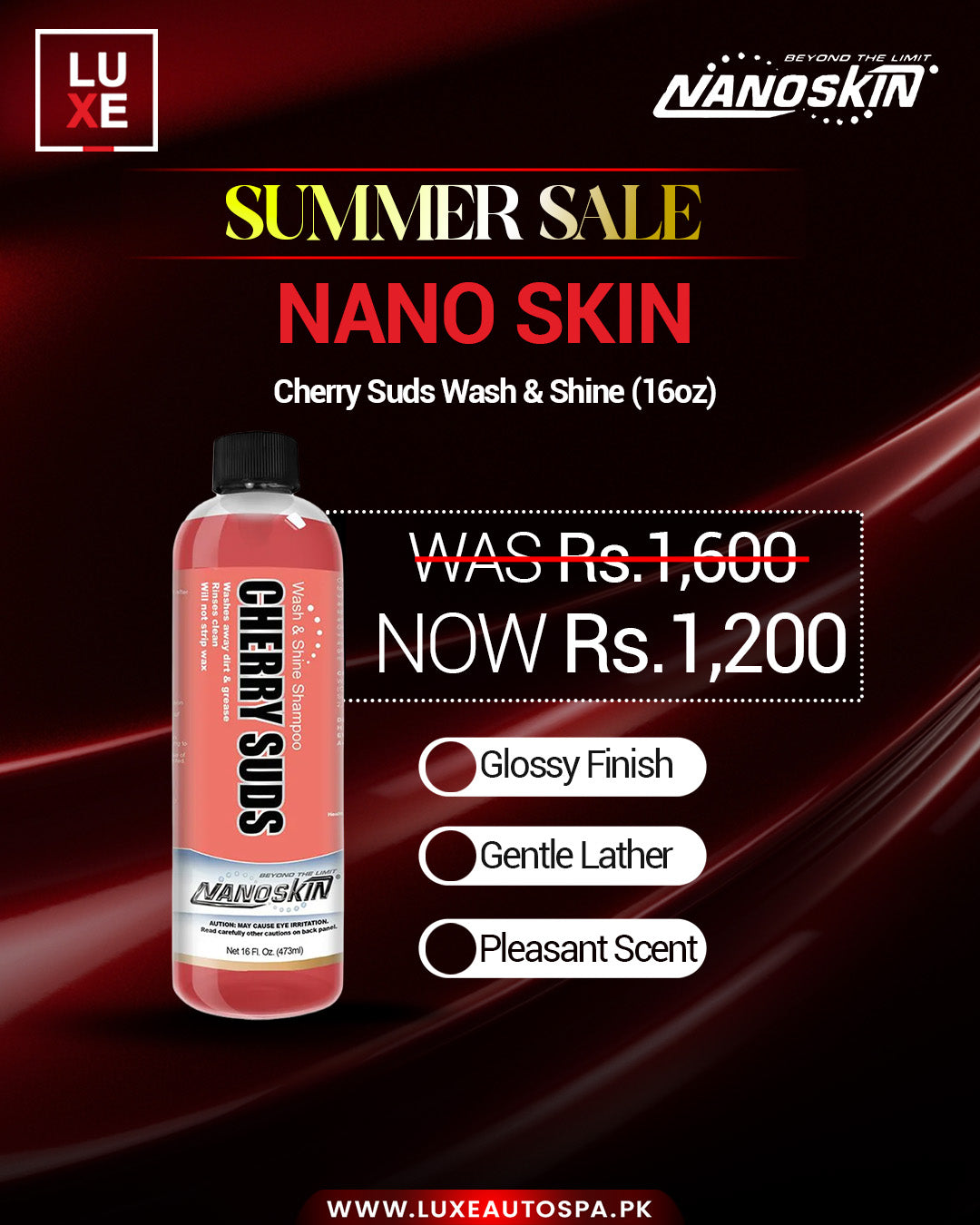 NS Cherry Suds Wash & Shine Shampoo 1:127 (16oz)