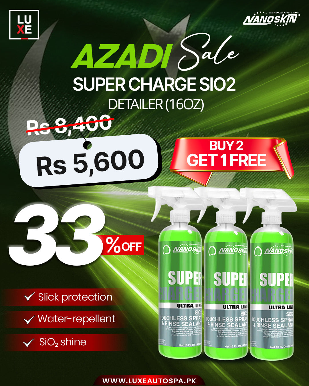 Nano skin Super Charger 16Oz (Buy 2 Get 1 Free)