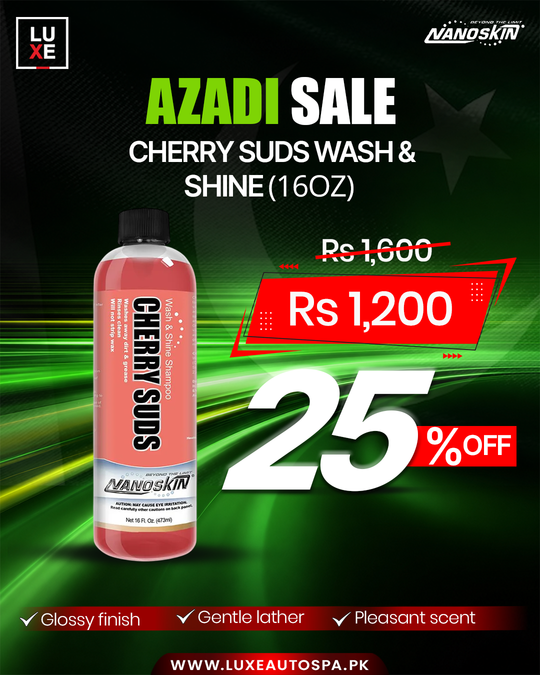 NS Cherry Suds Wash & Shine Shampoo 1:127 (16oz)