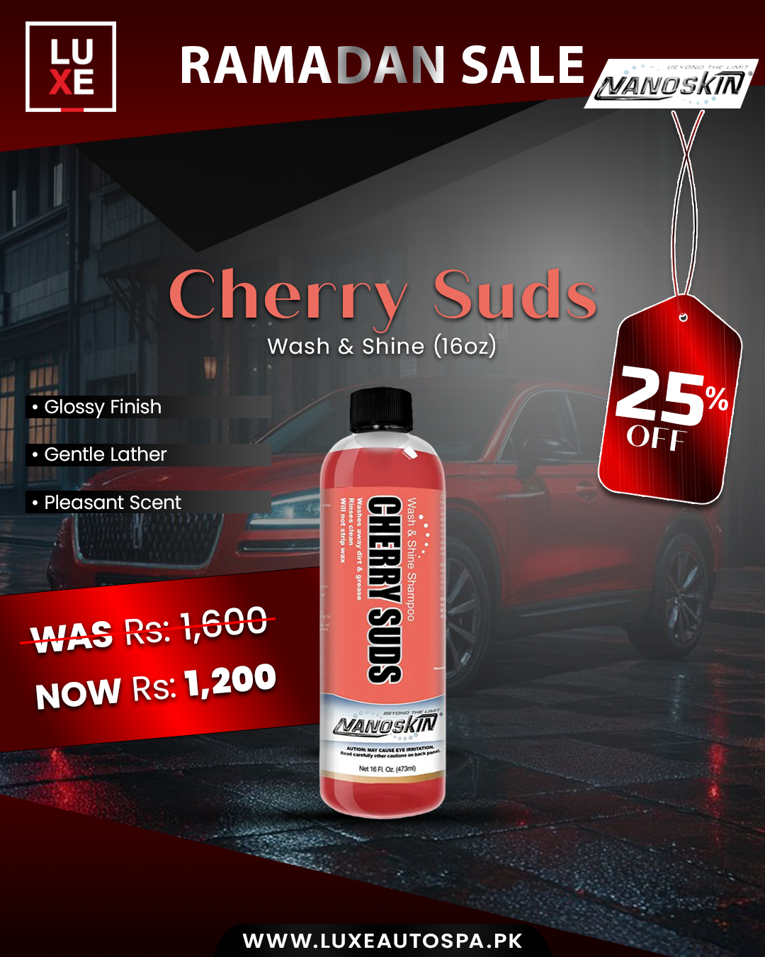 NS Cherry Suds Wash & Shine Shampoo 1:127 (16oz)