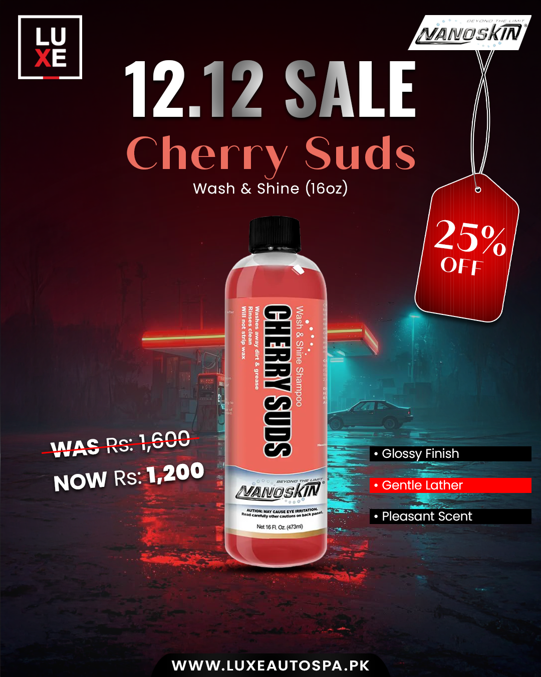 NS Cherry Suds Wash & Shine Shampoo 1:127 (16oz)