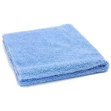 Clean & Shine Blue Edgeless Microfiber Towel 40×40 cm (16×16 inch) 380gsm Dual Sided MF