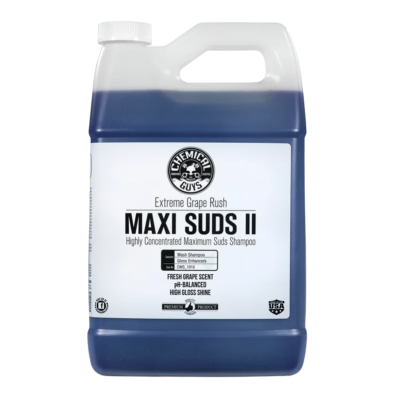 Chemical Guys Maxi Suds II Extreme Grape Rush Super Suds Car Wash Shampoo 1Gal