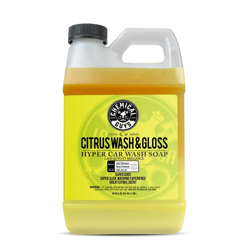 Chemical Guys Citrus Wash & Gloss Concentrated Ultra Premium Hyper Wash & Gloss (64oz)