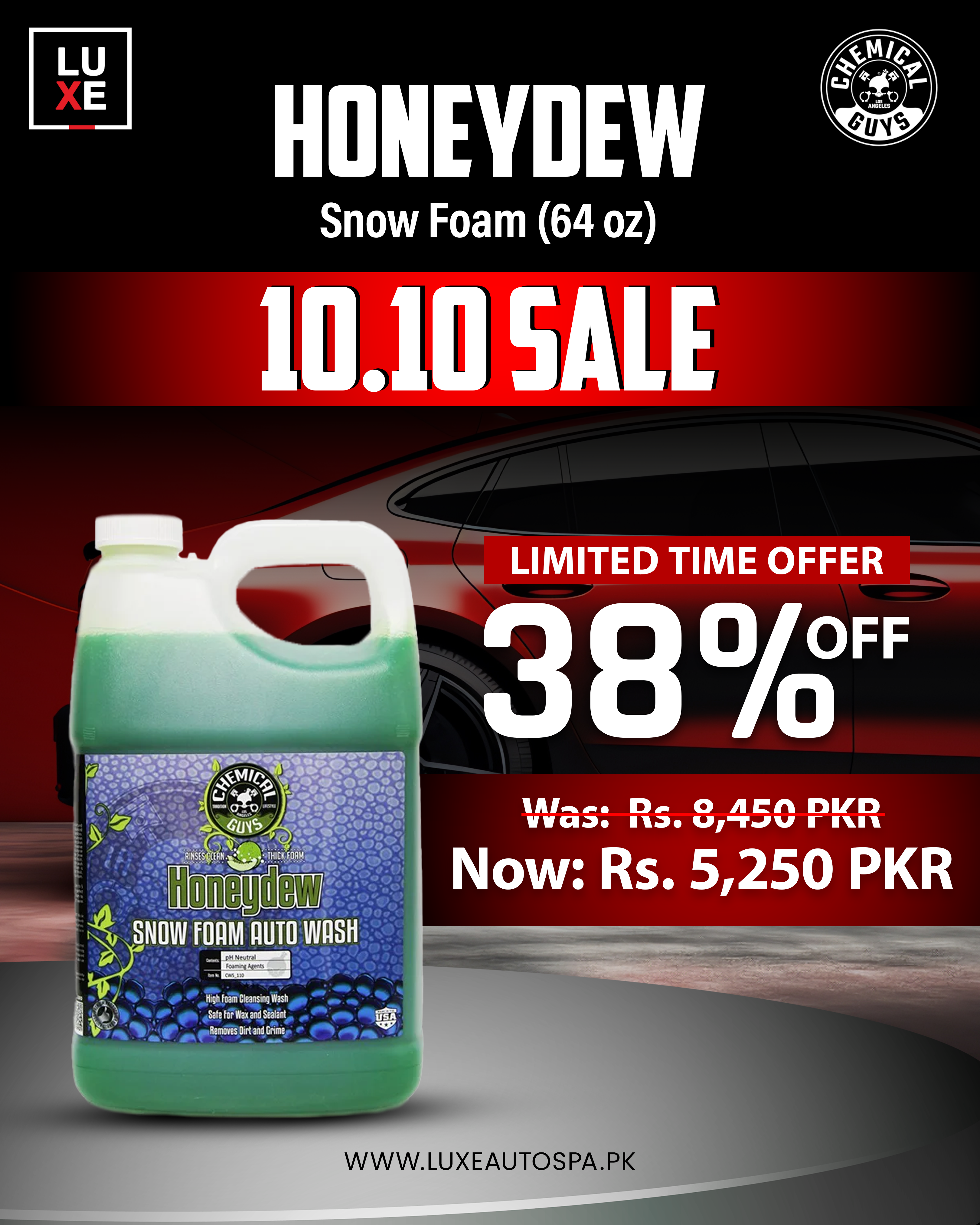 Chemical Guys Honey Dew Snow Foam (64 oz)