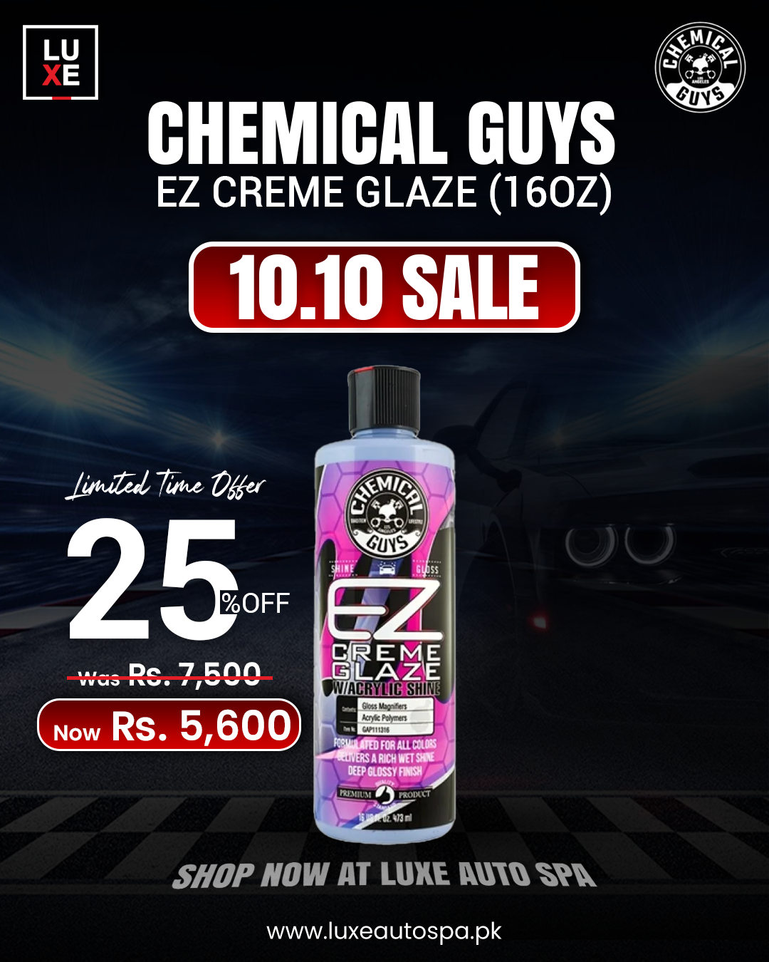 Chemical Guys Ez Creme Glaze (16 oz)