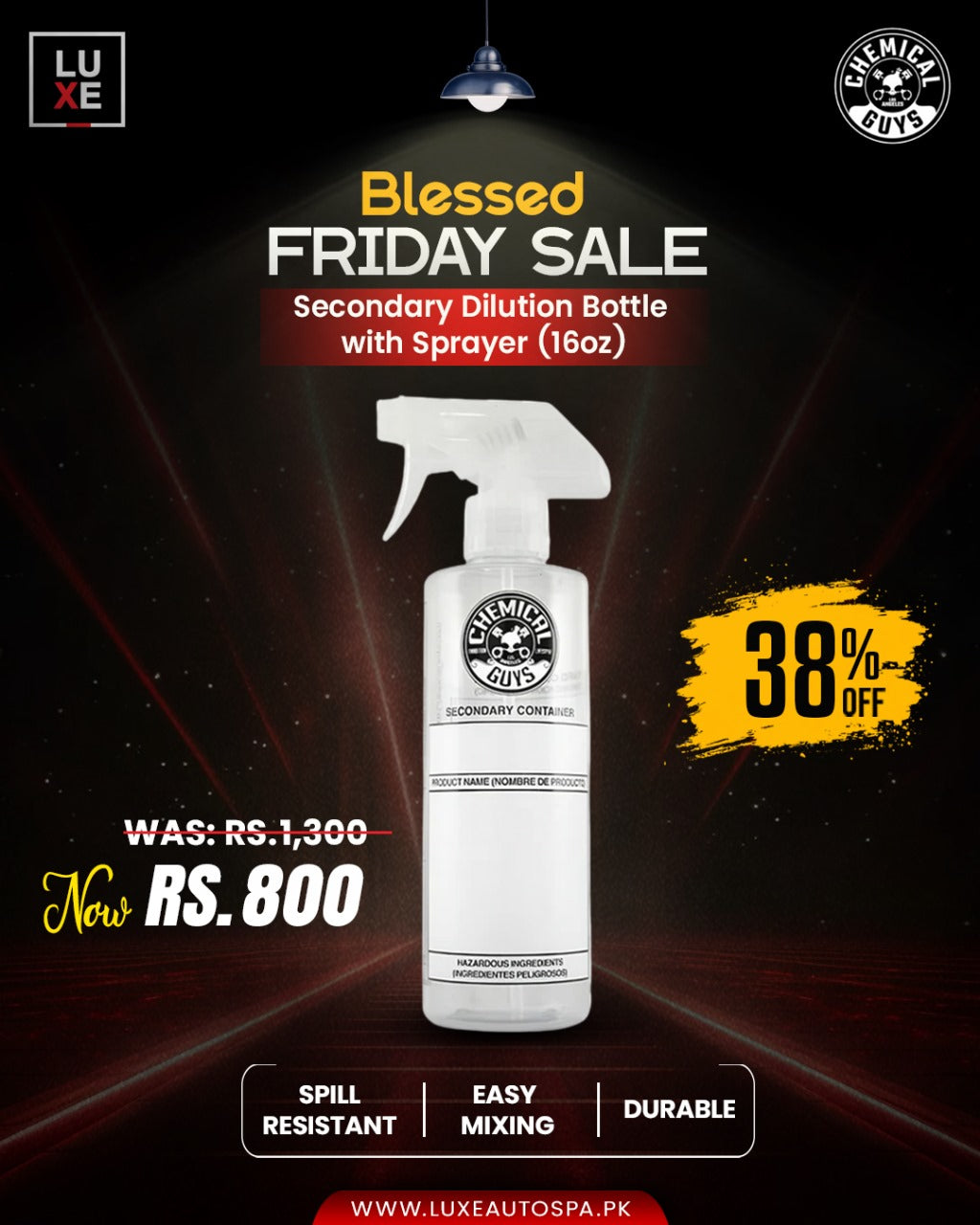 SECONDARY CONTAINER DILUTION  BOTTLE (16 oz)