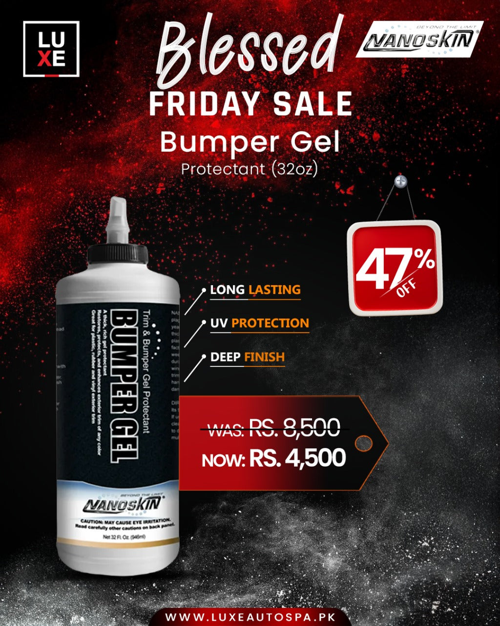 Nanoskin Tyre & Bumper Gel (1 Liter – 32oz)