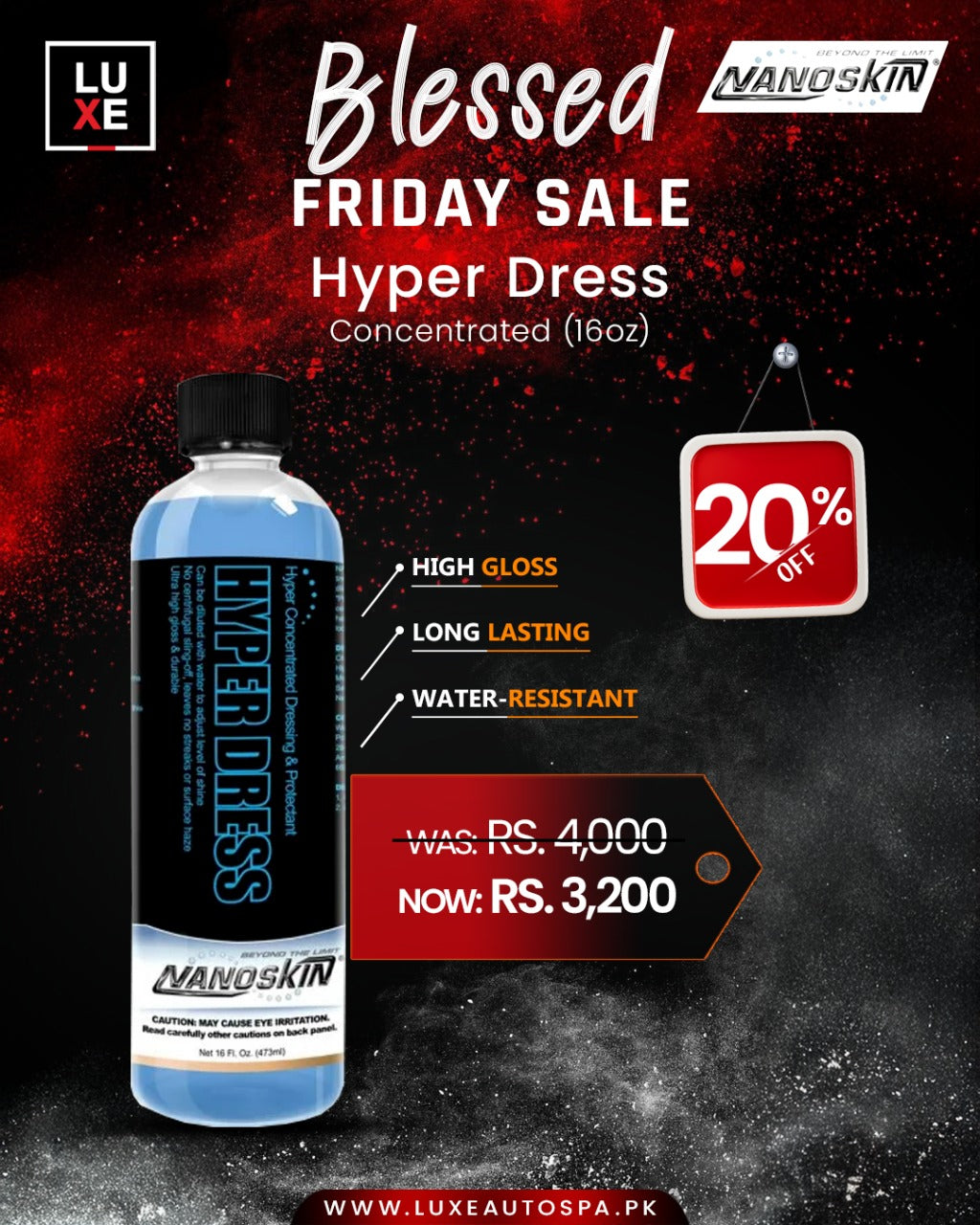 NanoSkin Hyper Dress HyperConcentrated Dressing & Protectant (16oz) 1:10