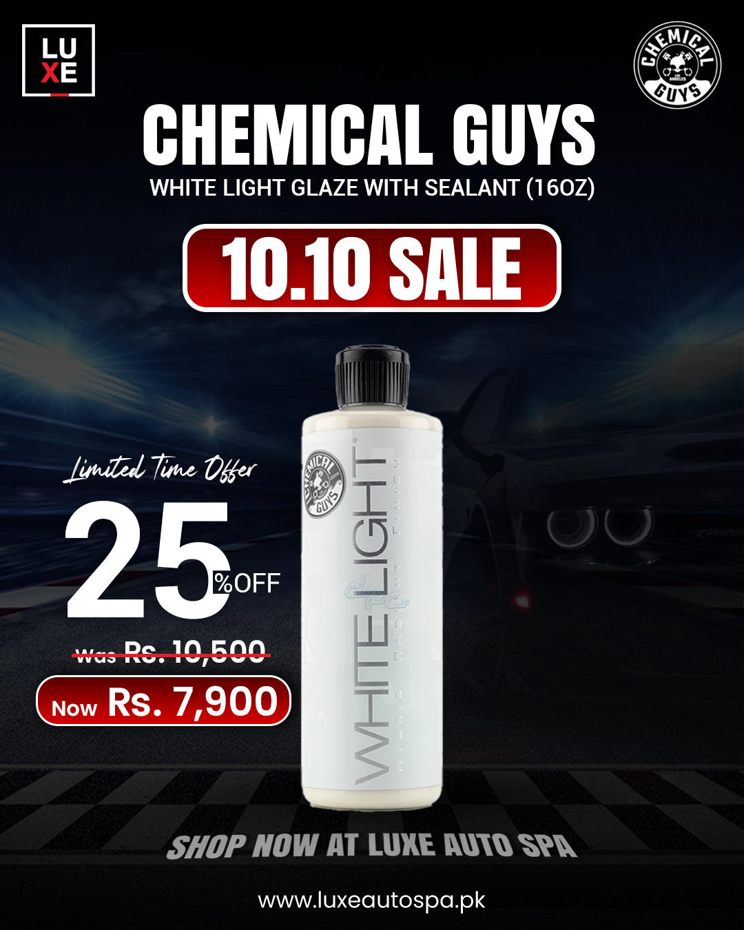 Chemical Guys White Light Glaze with Sealant (16 oz)