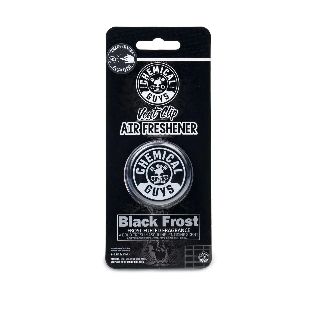 Chemical Guys Vent Clip Air Freshener, Black Frost