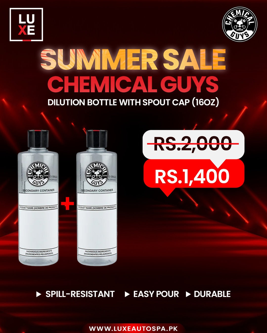 Dilution Bottle with Sprayer (16 oz) + Dilution Bottle with Sprayer (16 oz)