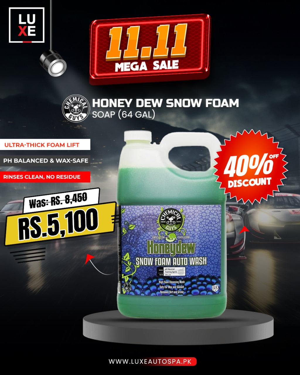 Chemical Guys Honey Dew Snow Foam (64 oz)