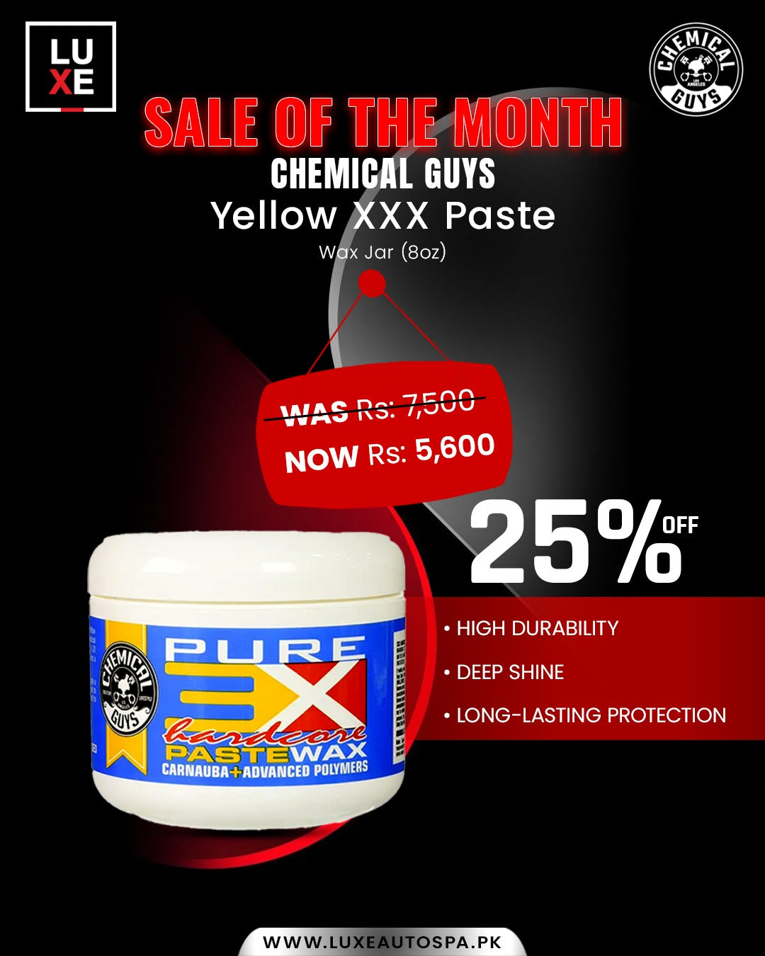 Pure 3X Hardcore Carnauba Paste Wax