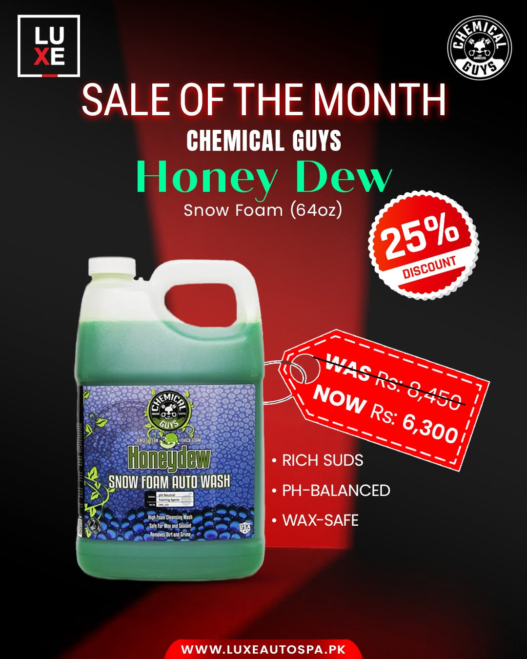 Chemical Guys Honey Dew Snow Foam (64 oz)