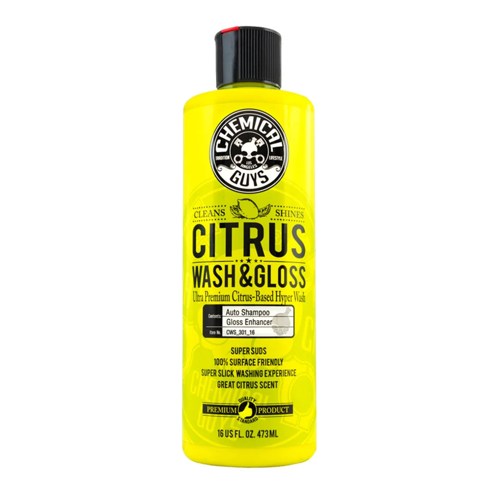 Chemical Guys Citrus Wash & Gloss Concentrated Ultra Premium Hyper Wash & Gloss (16oz)