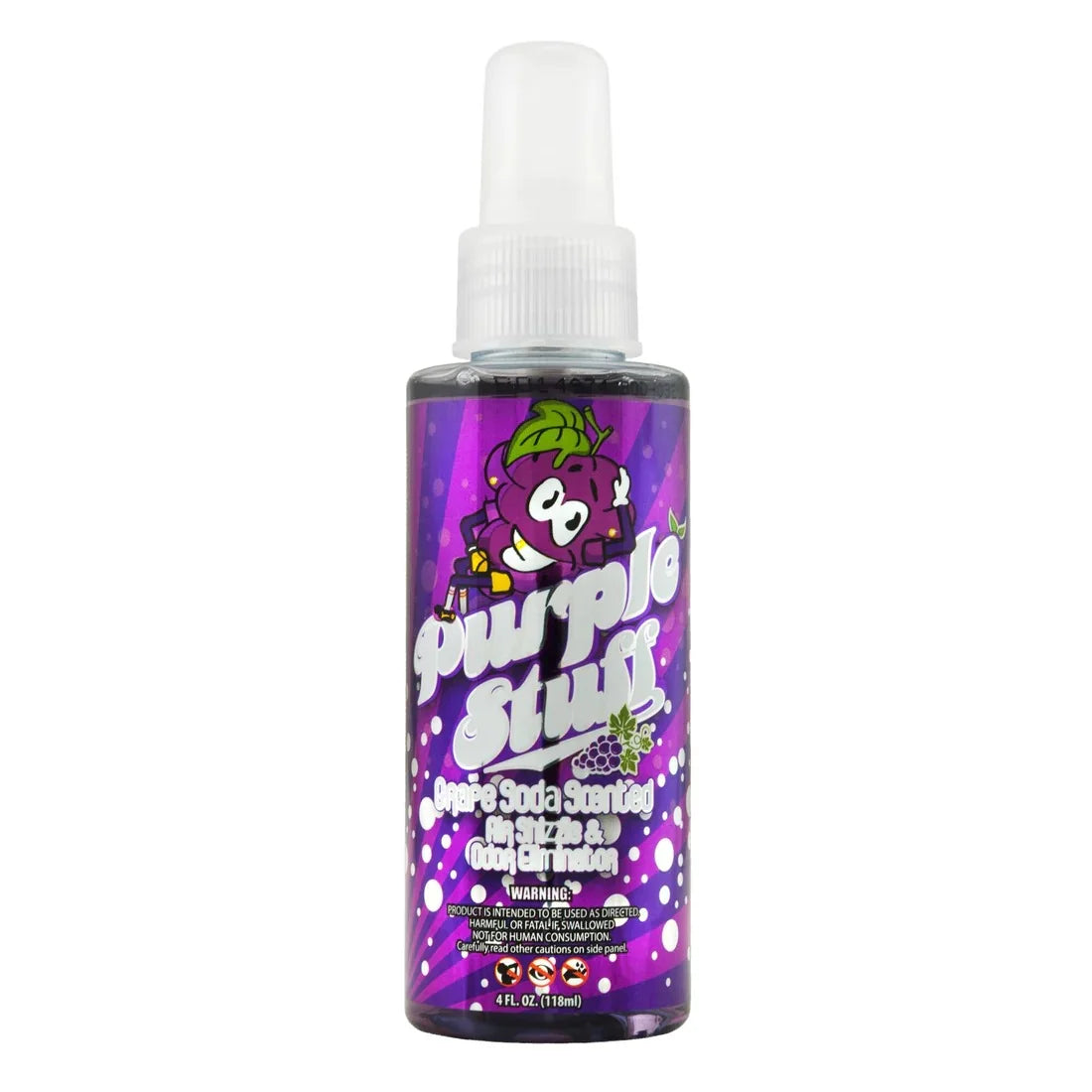 Chemical Guys Purple Stuff Grape Soda Scent Air Freshener And Odor Eliminator (4oz)