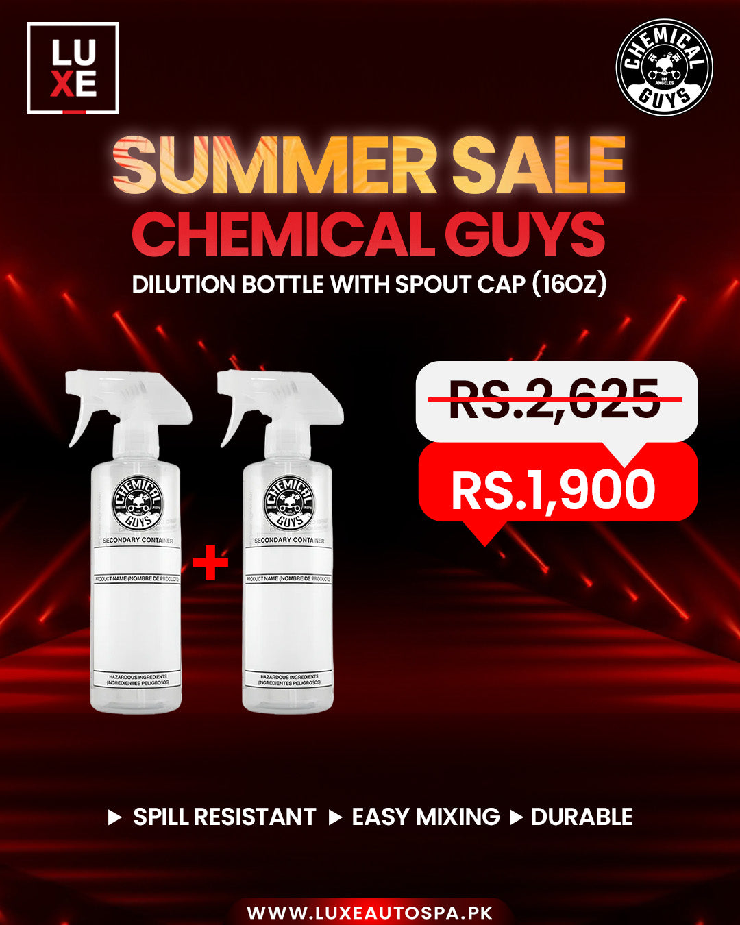 CG Dilution Bottle With Spout Cap (16oz) + CG Dilution Bottle With Spout Cap (16oz)