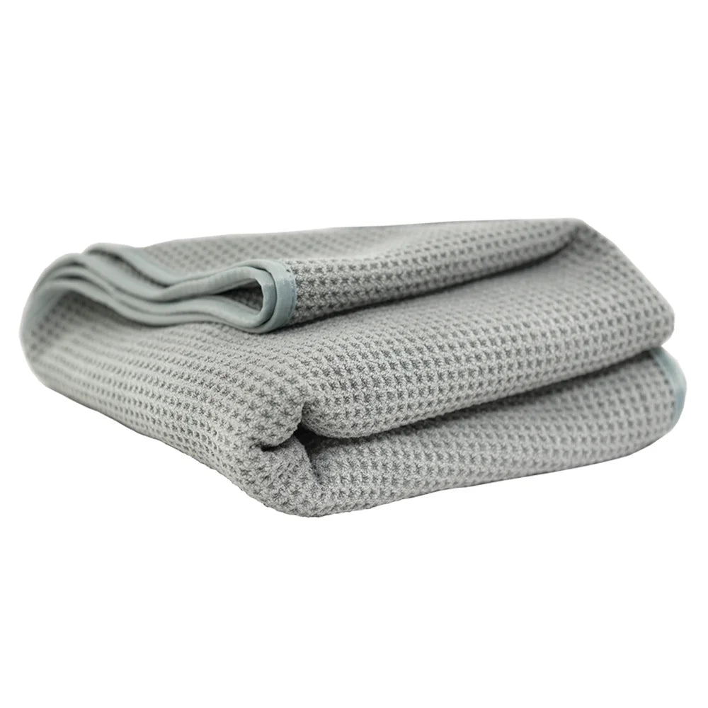 Chemical Guys Huge Waffle Weave Gray Matter MF Drying Towel (25×36″) (1 Piece)