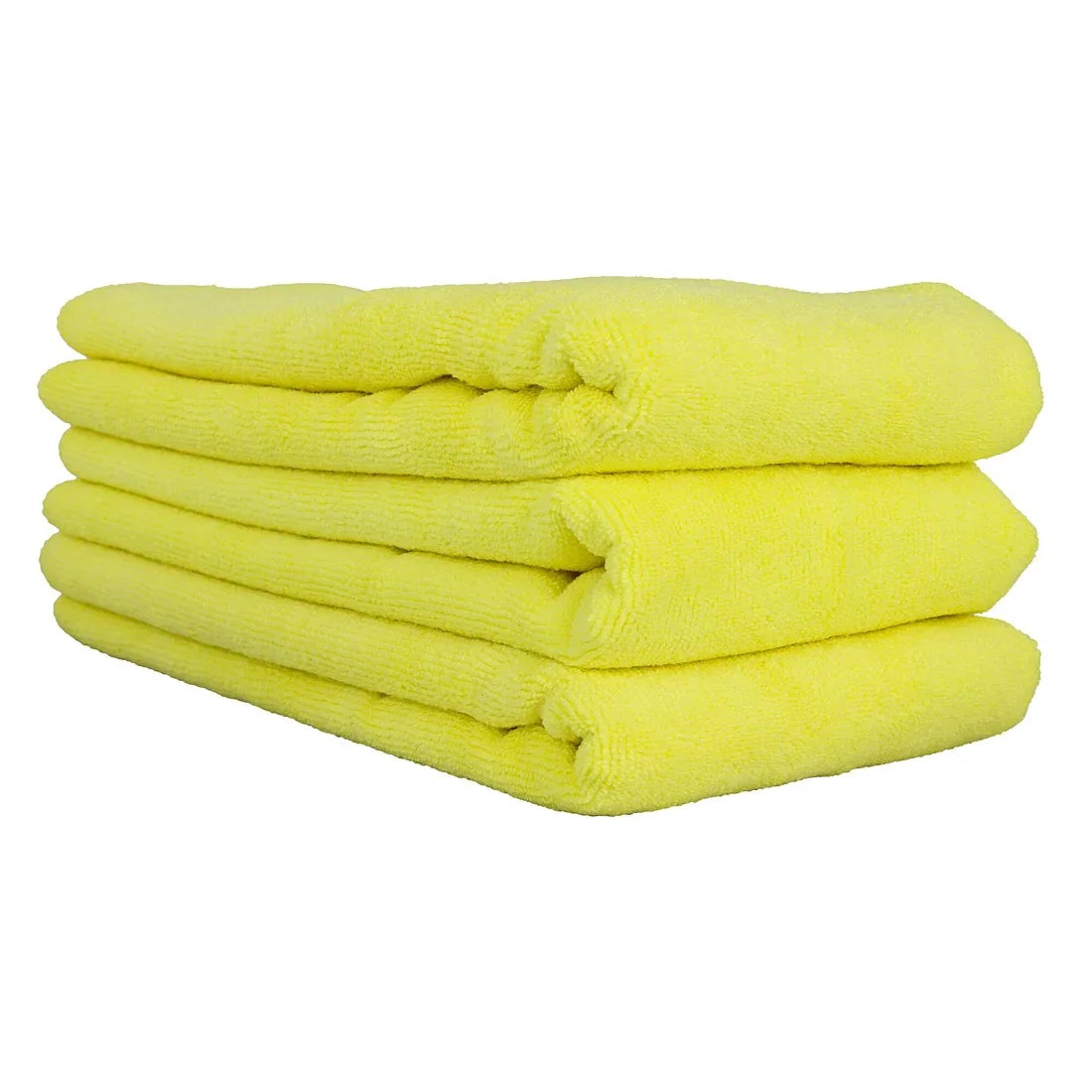 Chemical Guys Workhorse Yellow Professional Grade M.F Towel Green (16” x 24″ – Pack of 3)