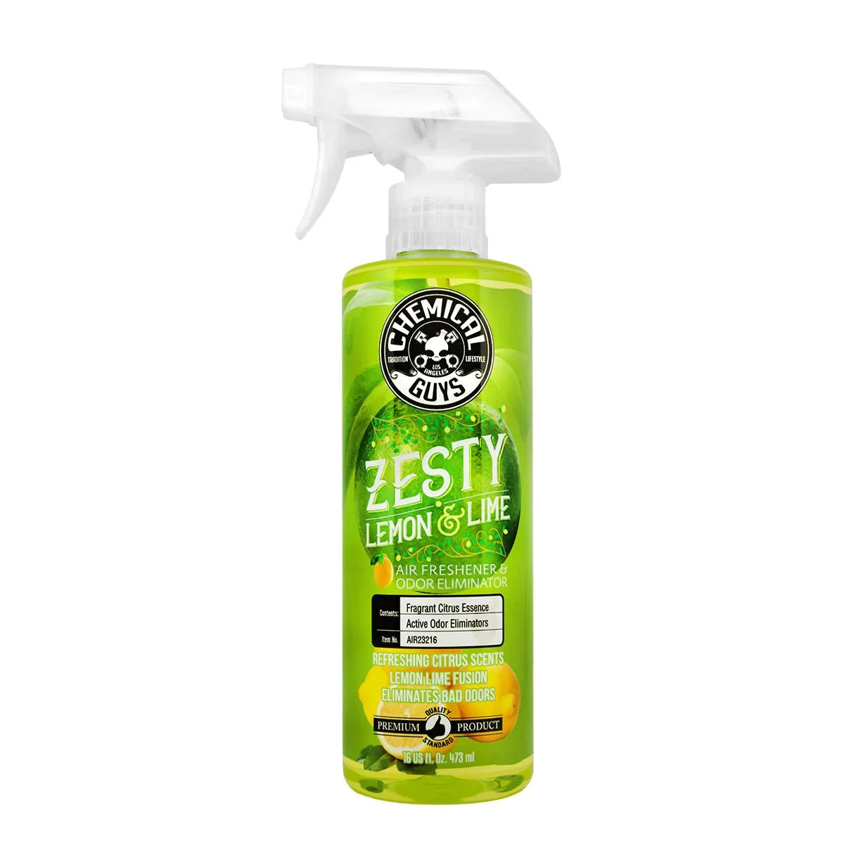 Chemical Guys Zesty Lemon and Lime Scent Air Freshener And Odor Eliminator (16oz)